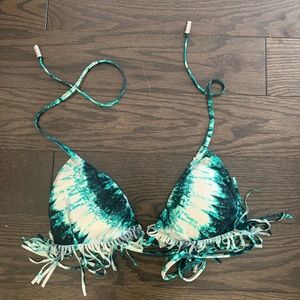 Bikini Top - tie dye with frills